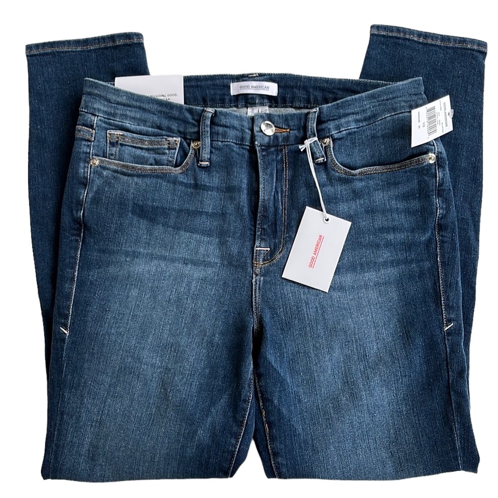NWT Good American Good Legs Short High-Rise Skinny Jeans